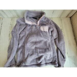 vintage Patagonia XXS women's quarter button up light purple winter clothing